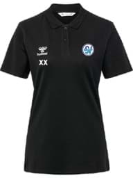 Zeige Details für hmlGO 2.0 Baumwoll-Polo - Damen / blaues Logo Bild von hmlGO 2.0 Baumwoll-Polo - Damen / blaues Logo